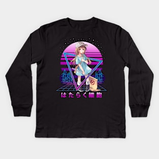 Graphic Platelet Fantasy Japanes Anime Kids Long Sleeve T-Shirt